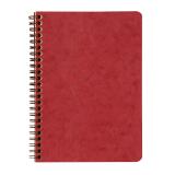 Carnet reliure intégrale à pochettes Age Bag A5 120 pages détachables ligné - Rouge