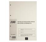 Recharge de 100 feuillets A4 80g pour reliure juridique 4 ou 6 anneaux