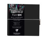 PaintON Noir carnet cousu 32F 19x19cm 250g - Noir