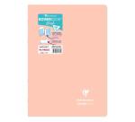 Koverbook Blush Heft A4, 48 Blatt 90g, liniert, zweifarbiger Einband aus opakem Polypropylen - Koralle/eisblau