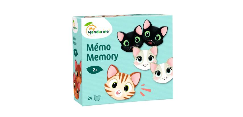 Mémory, Chats et expressions - Multicolore