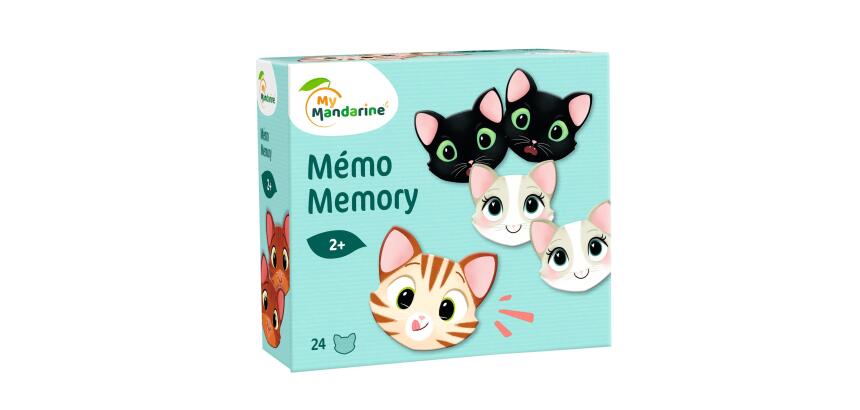 Mémory, Chats et expressions - Multicolore