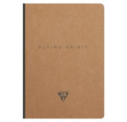 Flying Spirit carnet brochure cousue A5 192 pages ligné motifs assortis papier ivoire 90g - Kraft