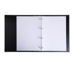 Reliure registre 32x26cm 4 anneaux avec recharges de 100 feuillets - Registre des décisions - Noir