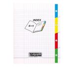 Heft 4 Index genäht 8000 POLYPRO 17x22 cm 96 Seiten große Kästchen 90 g - Farblos