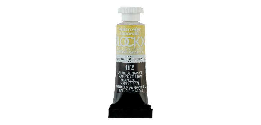 Aquarellfarbe, Neapelgelb - Tube 5ml - Neapelgelb