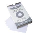 Estuche Exacompta de 100 fichas Exacompta cartulina Bristol - cuadricula 5x5 sin taladro 105x148mm - Blanco