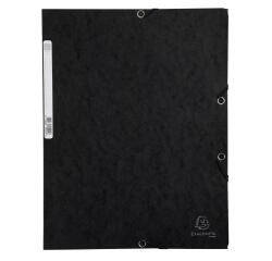 Chemise 3 rabats à élastiques carte lustrée 400g/m2 - A4