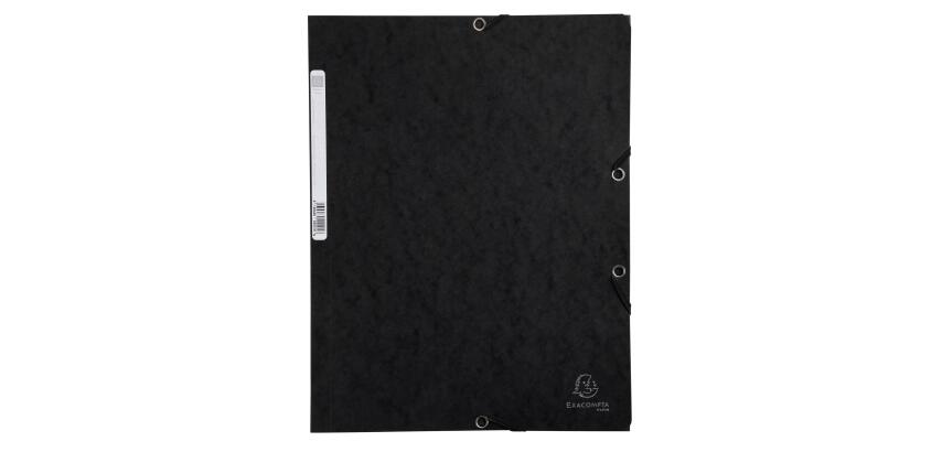 Chemise 3 rabats à élastiques carte lustrée 400g/m2 - A4
