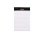 Bloc agrafé Rhodia N°12 8,5x12 cm 80 feuillets ligné 80g - Noir