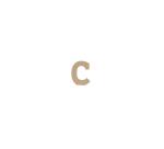 Kraft Letter 'C' 20cm - Kraft