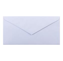 20 enveloppes DL (110x220mm) Vélin doublées gommées - extra blanc