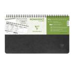 My.weekly.planner Age Bag cahier reliure intégrale en-tête 29,7x17 cm 120 pages détachables Semainier de bureau non daté et réglure DOT au verso - Noir