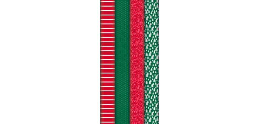 Excellia 80g, Rouge & Vert 5x0,70m, 20rl - Assortiment