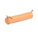 Small round pouch, natural leather