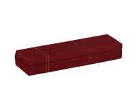 Rhodiarama plumier simili cuir italien 21x5,5x3 cm - Lie de vin