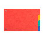 Divider 10x15cm pressboard 225g 4tabs - Assorted colours