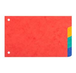 Tabbladen voor steekkaarten 225g/m2 - 4 tabs - 100x150mm - Geassorteerd
