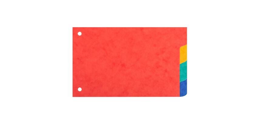 Divider 10x15cm pressboard 225g 4tabs - Assorted colours
