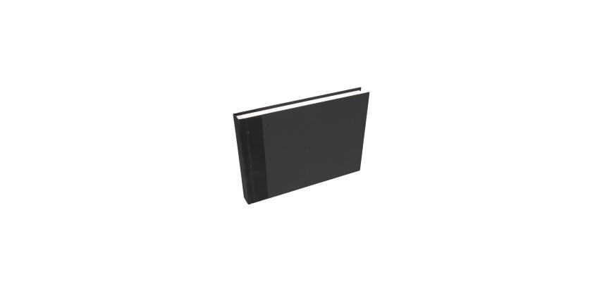 Reisealbum A5, Leinenbezug, 60 Blatt 180g - Schwarz