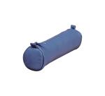 Leather Pencil Case Age Bag Small Round 18.5xØ4 cm - Blue