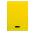 Cahier piqué 8000 POLYPRO A4 140 pages grands carreaux 90 g - Jaune