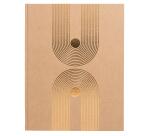 Gästebuch 50 Blatt blanko, Goldschnitt, 27x22 cm, Graphik
