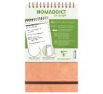 Clairefontaine Age Bag Collection My.task.manager Spiral Pad Brown A5 14.8 x 21 cm 250 Removable DOT Pages 90 g White Paper Glossy Leather Grain Card Cover - Havana||