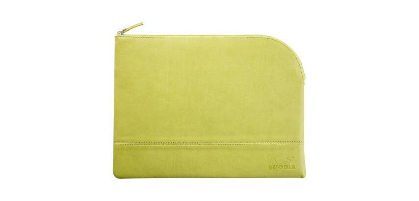 Rhodia Rhodiarama Zipped Pouch - 21 x 28cm - Anise