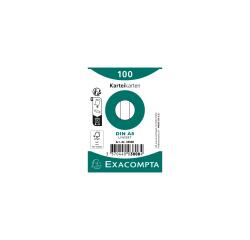 Pak 100 steekkaarten in folie - bristol gelijnd niet geperforeerd 55x74mm - Wit