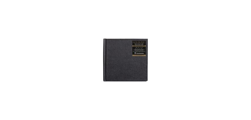 Goldline® Tekenboekje hardcover gelijmd 64 blad 140g 10x10cm vierkant - Wit