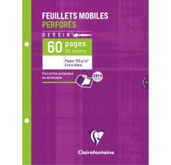 "Clairefontaine 170X220 Plain Single Sheet Drawing Paper, White" - White