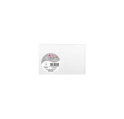 Paquet de 5 cartes simples 82x128mm 210g/m2 - Blanc irisé