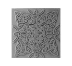Cernit plaque de texture Celtic knot - Gris