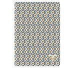 Neo Deco carnet piqûre textile A5 96 pages ligné motifs assortis papier ivoire 90g - Assortis