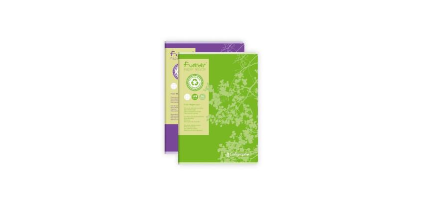Cahier piqué FOREVER A4 96 pages petits carreaux 70 g - Assortis
