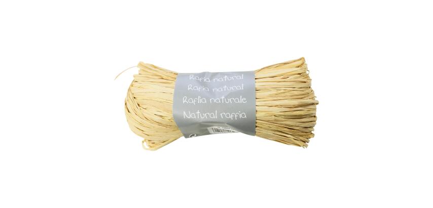 Geschenkband aus natürlichem Bast 50g - Natur