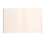 Rhodiarama carnet souple 19x25 cm 160 pages ligné papier ivoire 90g fermeture élastique - Beige
