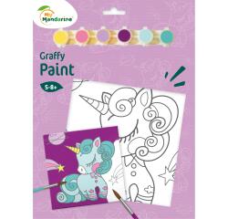 Graffy Paint, Licorne, 20x20 cm - Violet