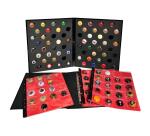 Album de collection pour 64 capsules de Champagne - 29x32,5 cm - Noir