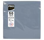 Paquet de 50 serviettes cocktail micro-gaufrées ouate 2 plis - 20x20 cm