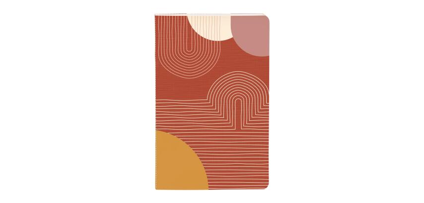 Terracotta, Carnet cousu fil 9x14 cm, 64 pages, ligné, ass.