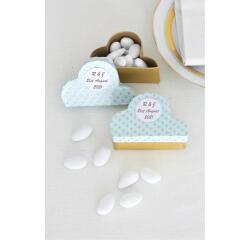 Set de 10 petites boites nuages 6x6x3cm - Kraft