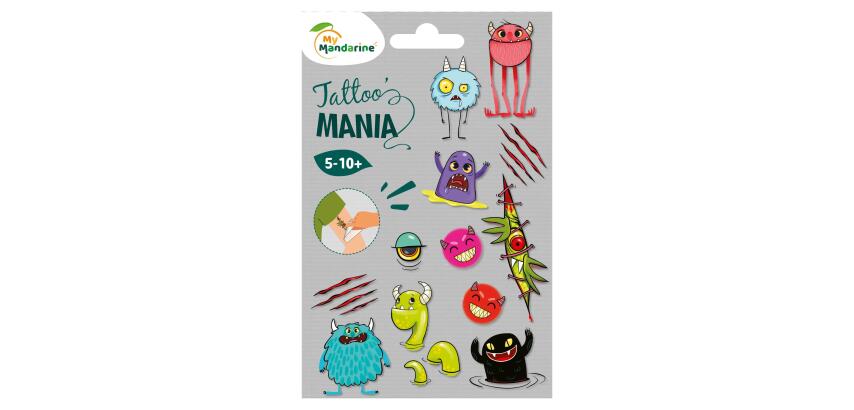 Tattoo' Mania, Monstres - Multicolore