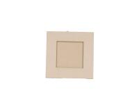 Cadre plat carré 11x11cm - Kraft