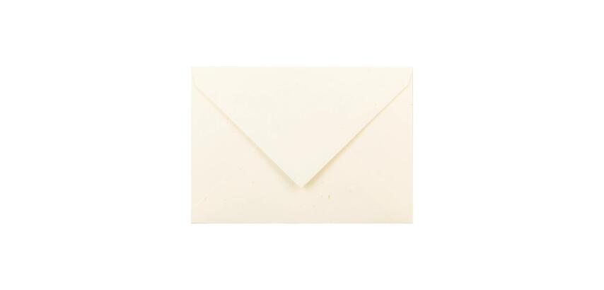 20 enveloppes C6 (114x162mm) paille gommées - ivoire