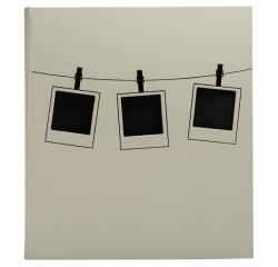 Exacompta, Fotoalbum, 60 schwarze Seiten, Polaroid - Vert pâle