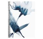 Inkebana, Spiralbuch A4, 74 Blatt liniert mit Rand - Mehrfarbig