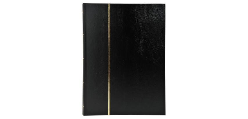 Album de timbres simili-cuir 32 pages noires - 16,5x22,5 cm