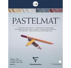 Pastelmat bloc collé 12F 24x30cm 360g
